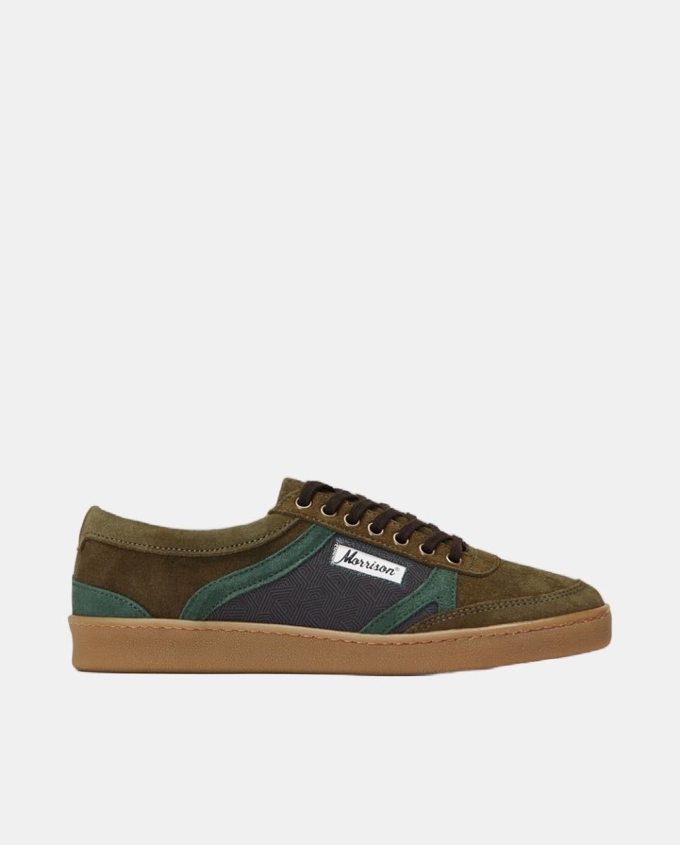 Imagen 0 de Zapatilla de hombre de serraje y suela cosida