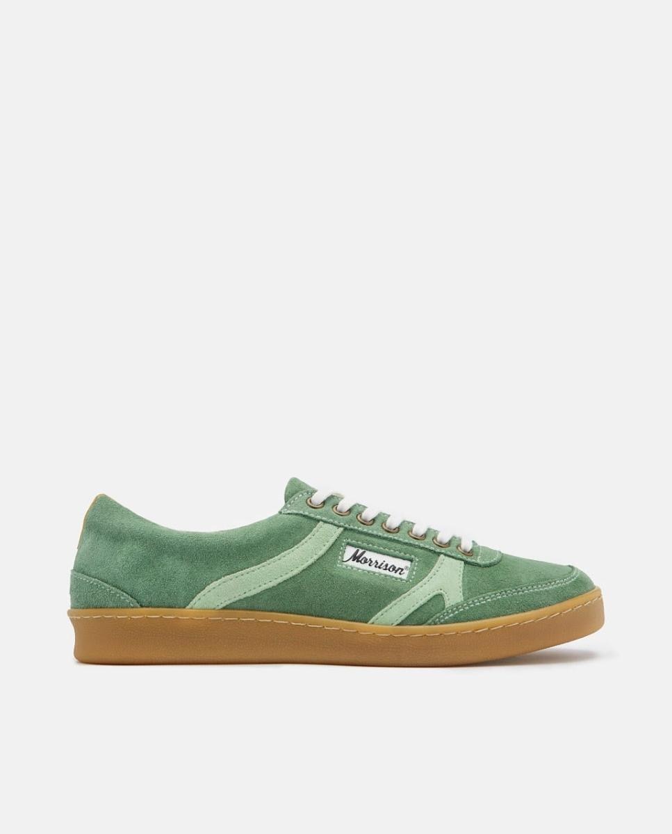 Imagen 0 de Zapatilla de hombre de serraje y suela cosida