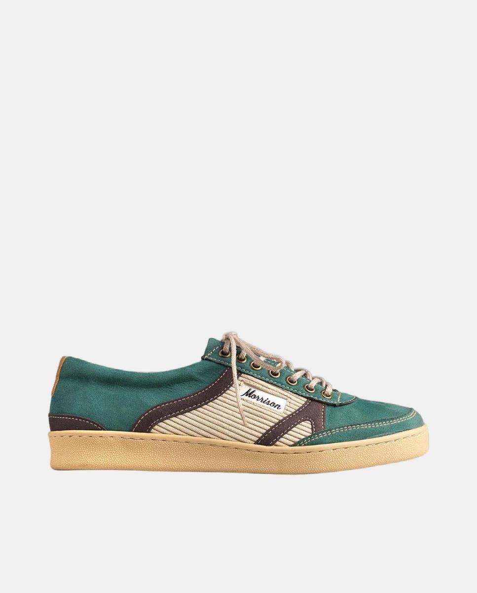 Imagen 0 de Zapatilla de hombre de serraje y suela cosida
