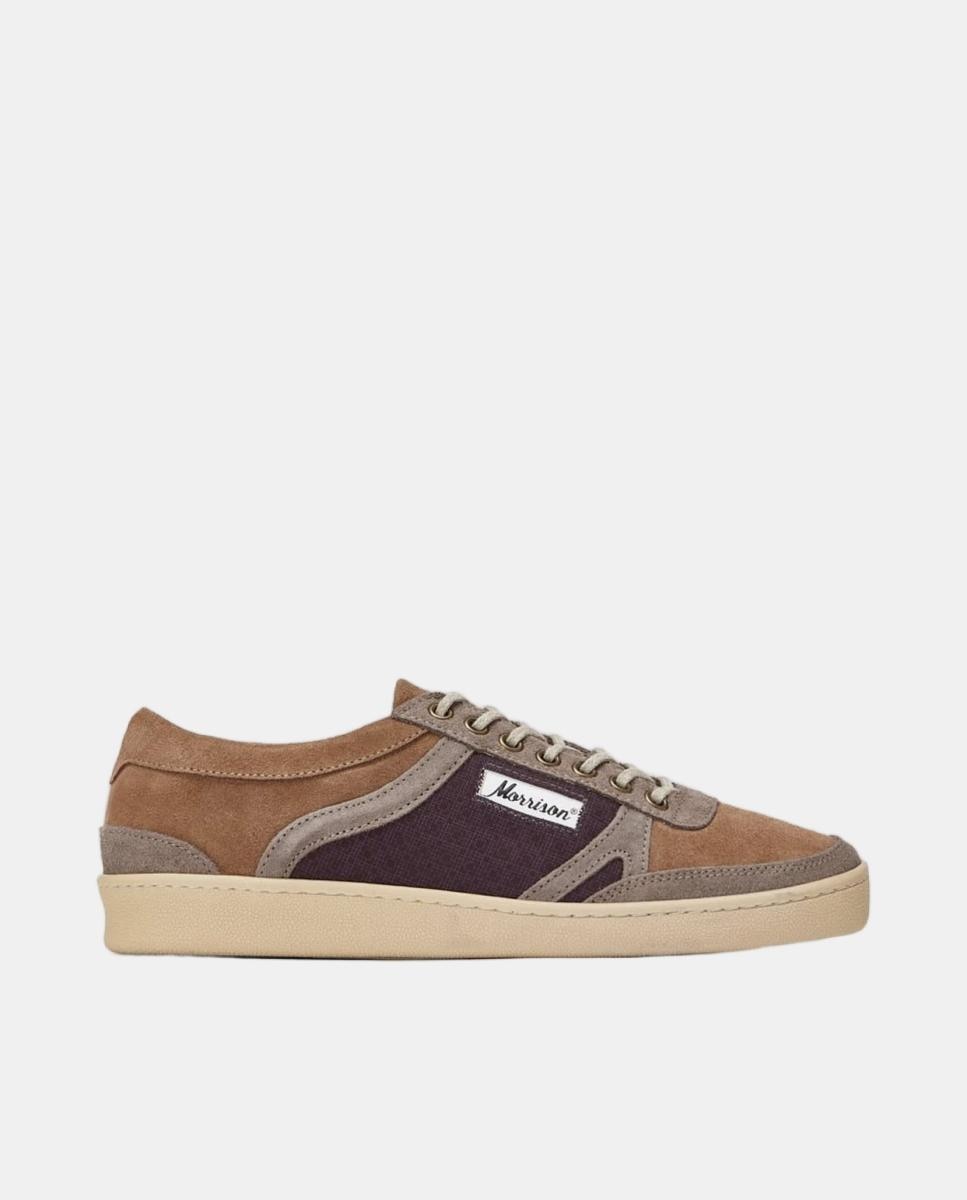 Imagen 0 de Zapatilla de hombre de serraje y suela cosida