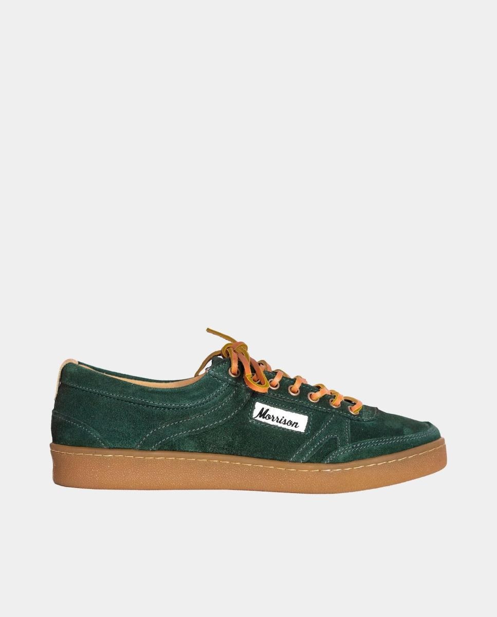 Imagen 0 de Zapatilla de hombre de piel y suela cosida