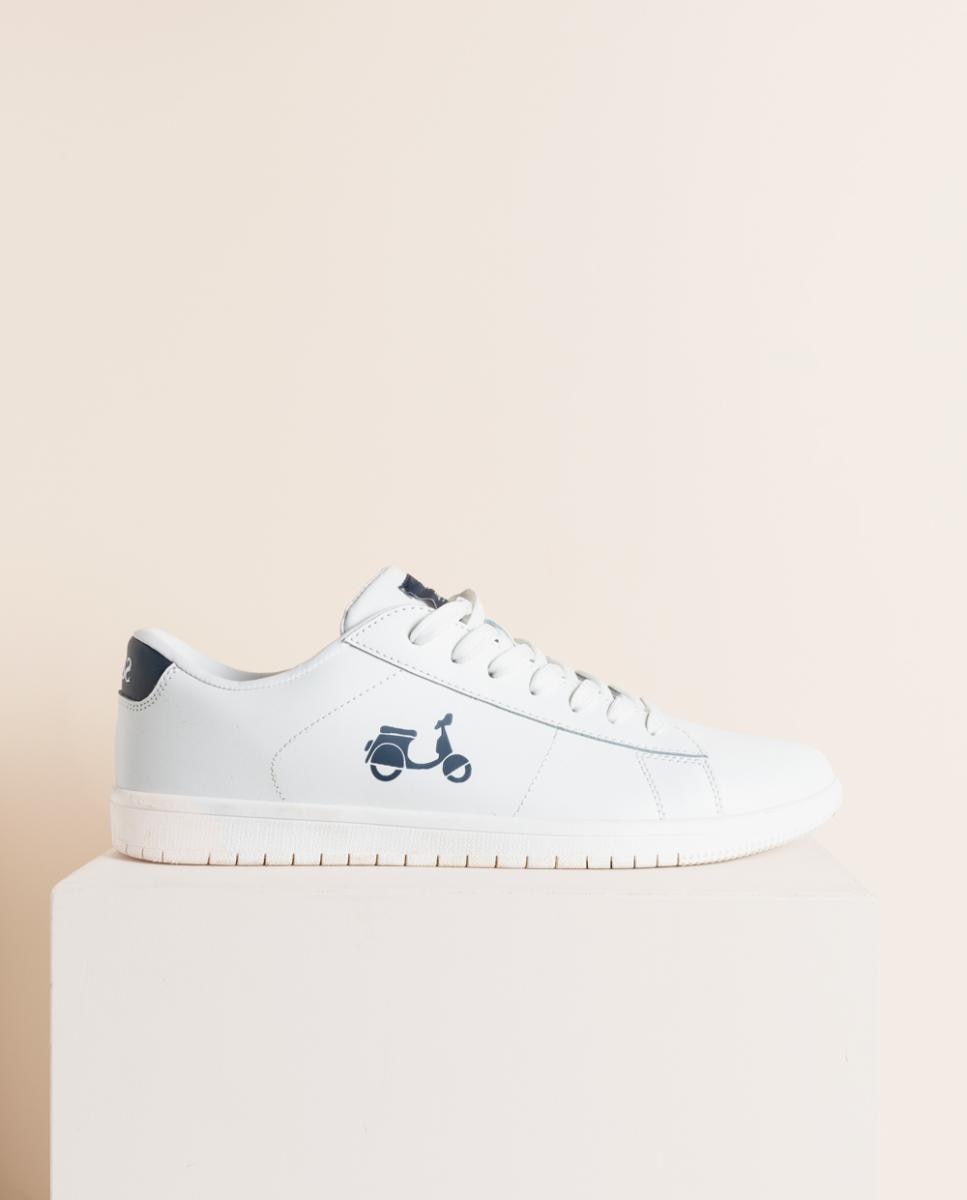 Imagen 0 de Zapatilla leather sport blanca