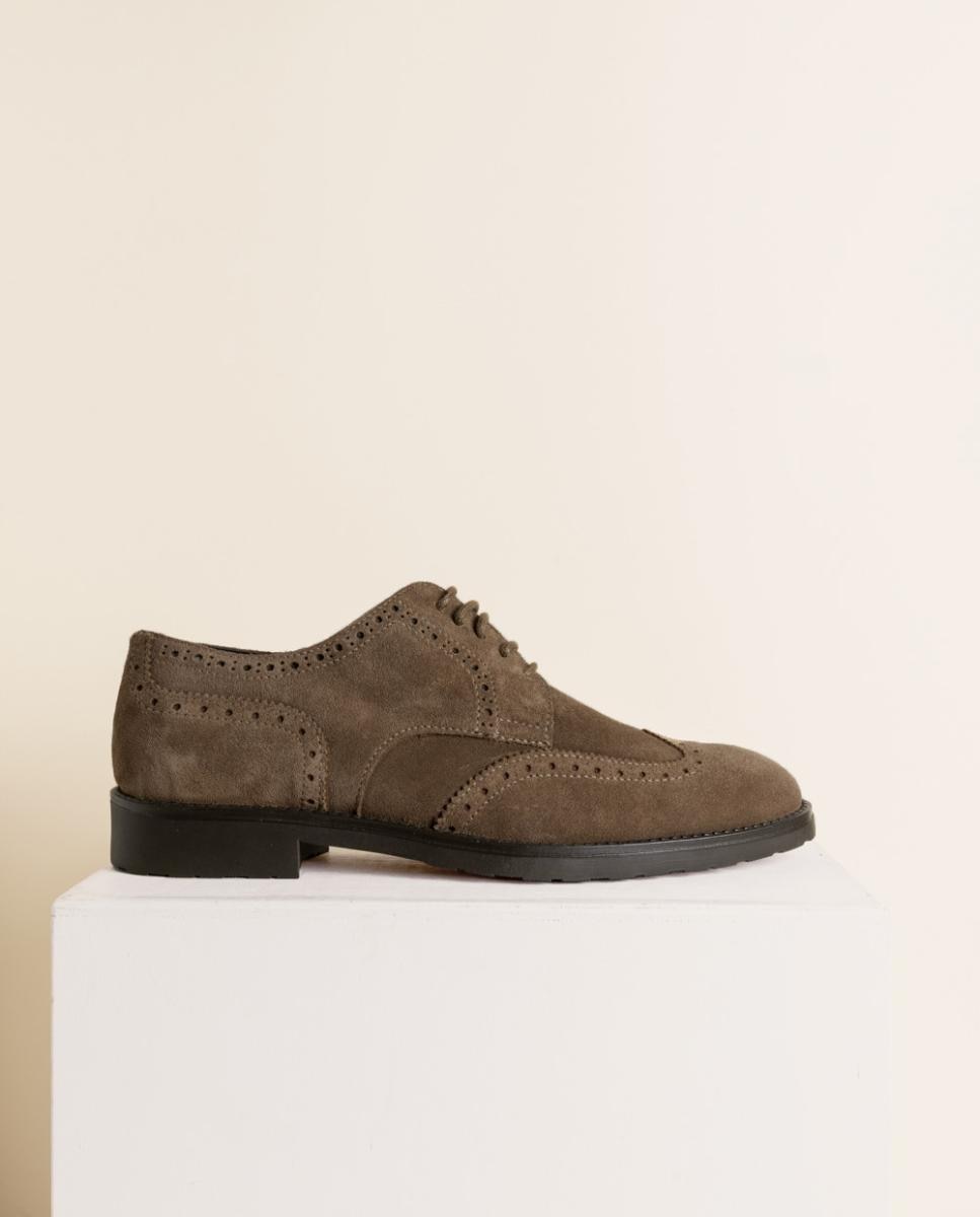 Imagen 0 de Zapato oxford picado marron