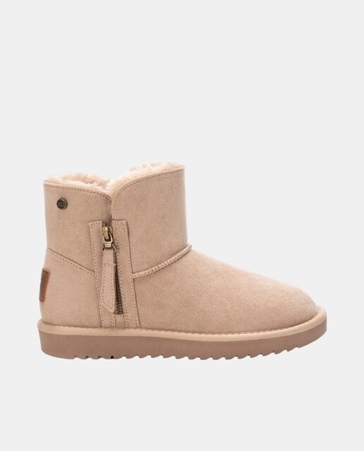 Imagen 0 de Botín mujer antelina beige