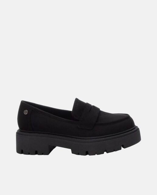 Imagen 0 de Mocasín mujer antelina negro