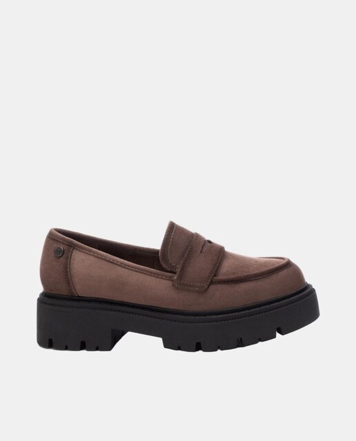 Imagen 0 de Mocasín mujer antelina negro