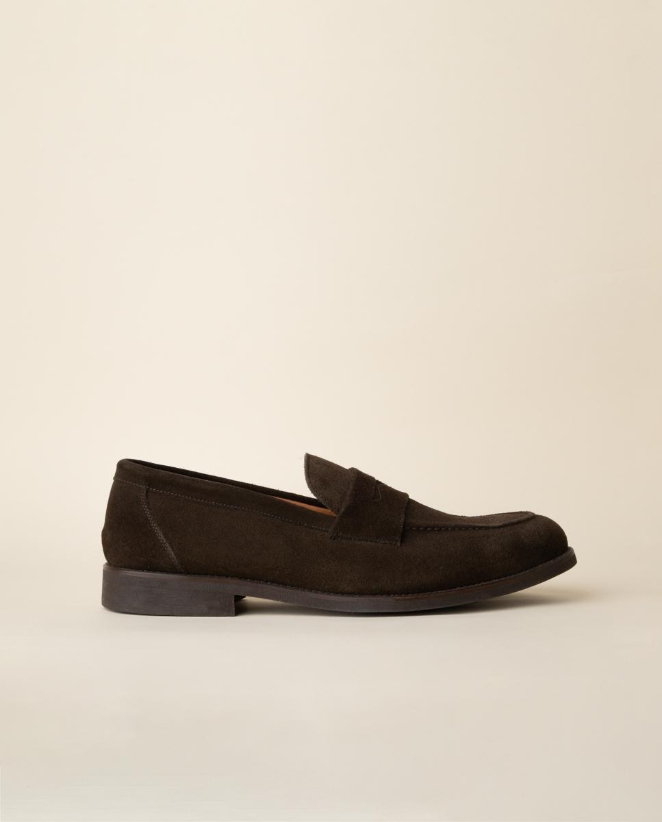 Imagen 0 de Mocasín serraje marrón oscuro