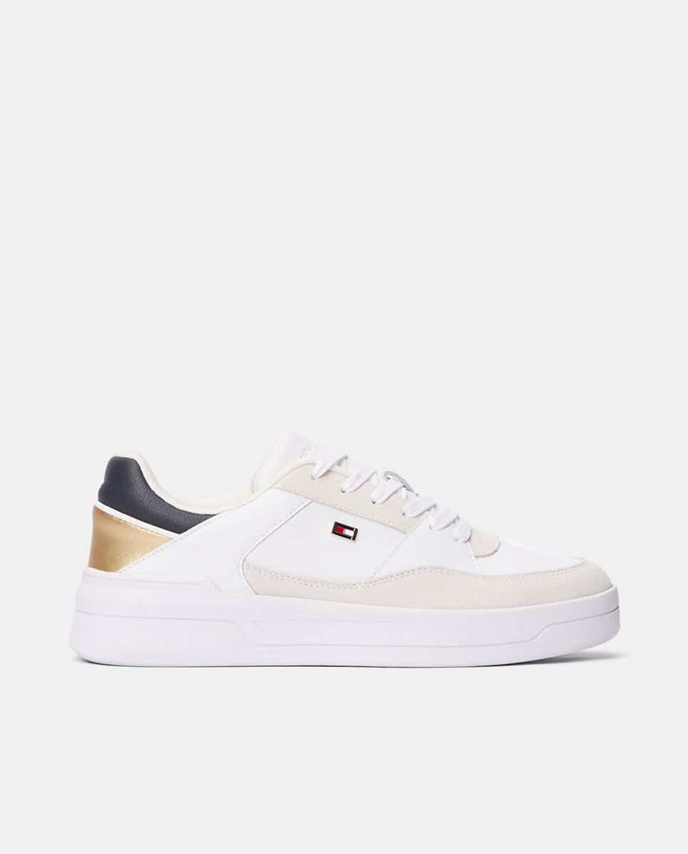Imagen 0 de Zapatillas de mujer estilo basket de piel