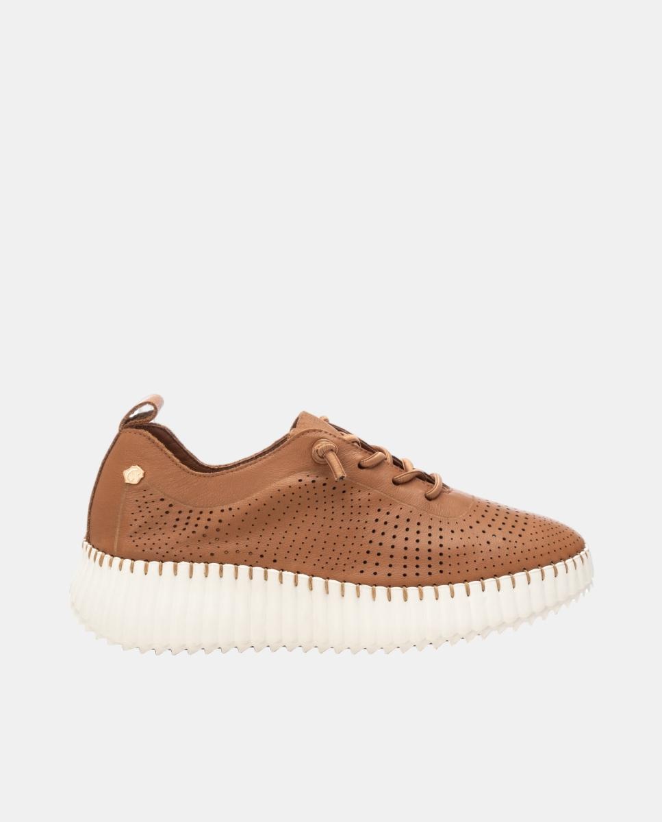 Imagen 0 de Zapatilla de mujer, plana con cordones