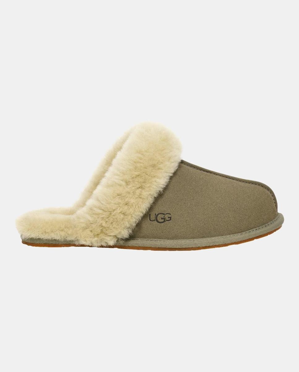 Imagen 0 de Slipper SCUFETTE II de mujer en piel y forrada en pelo