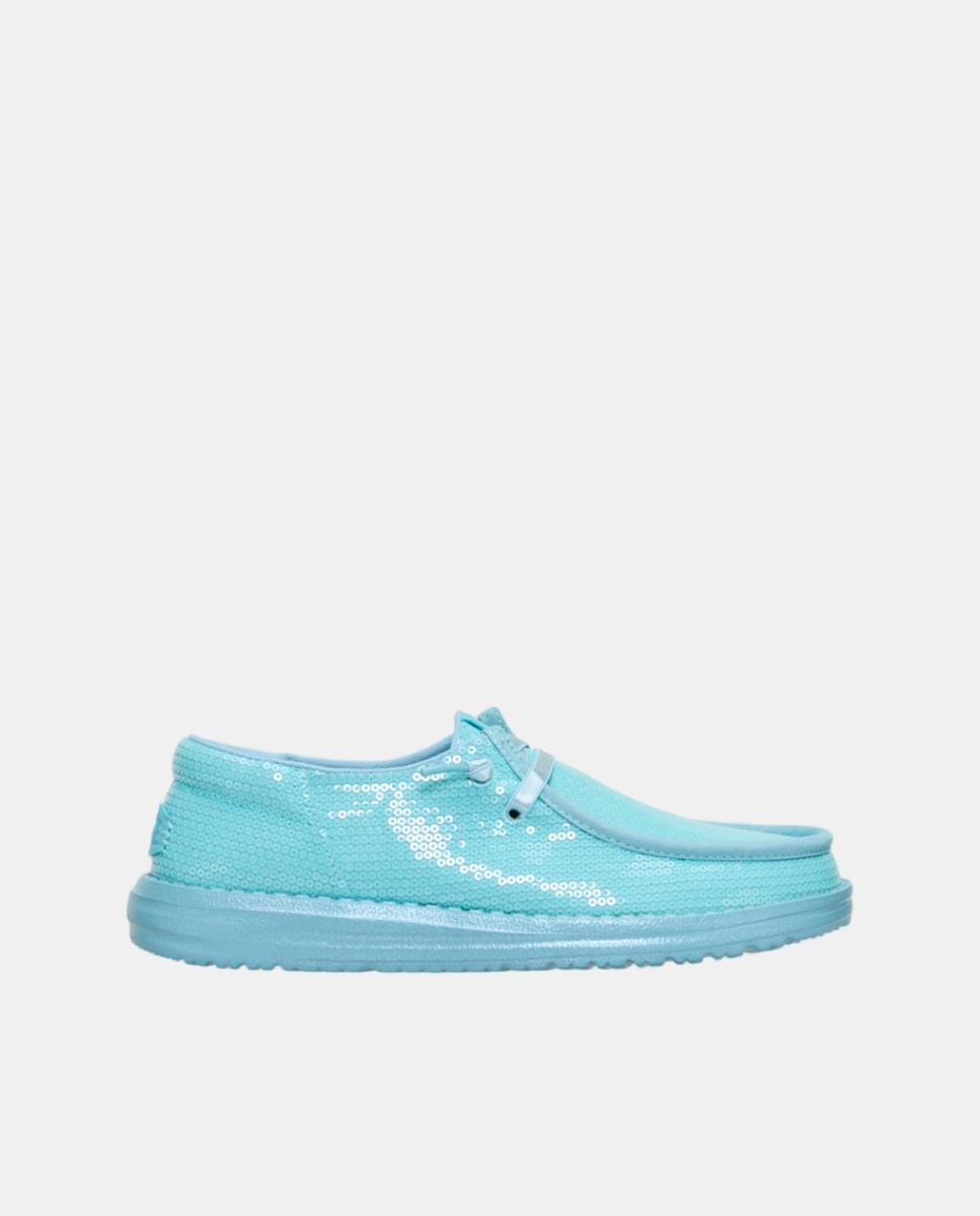 Imagen 0 de Zapatilla de mujer con acabado de lentejuelas, ligera y cómoda.