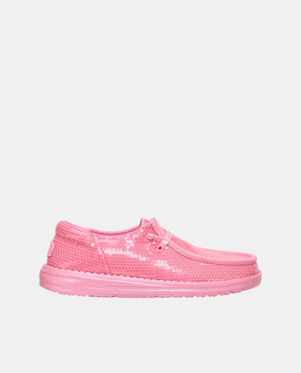 Imagen 0 de Zapatilla de mujer con acabado de lentejuelas, ligera y cómoda.