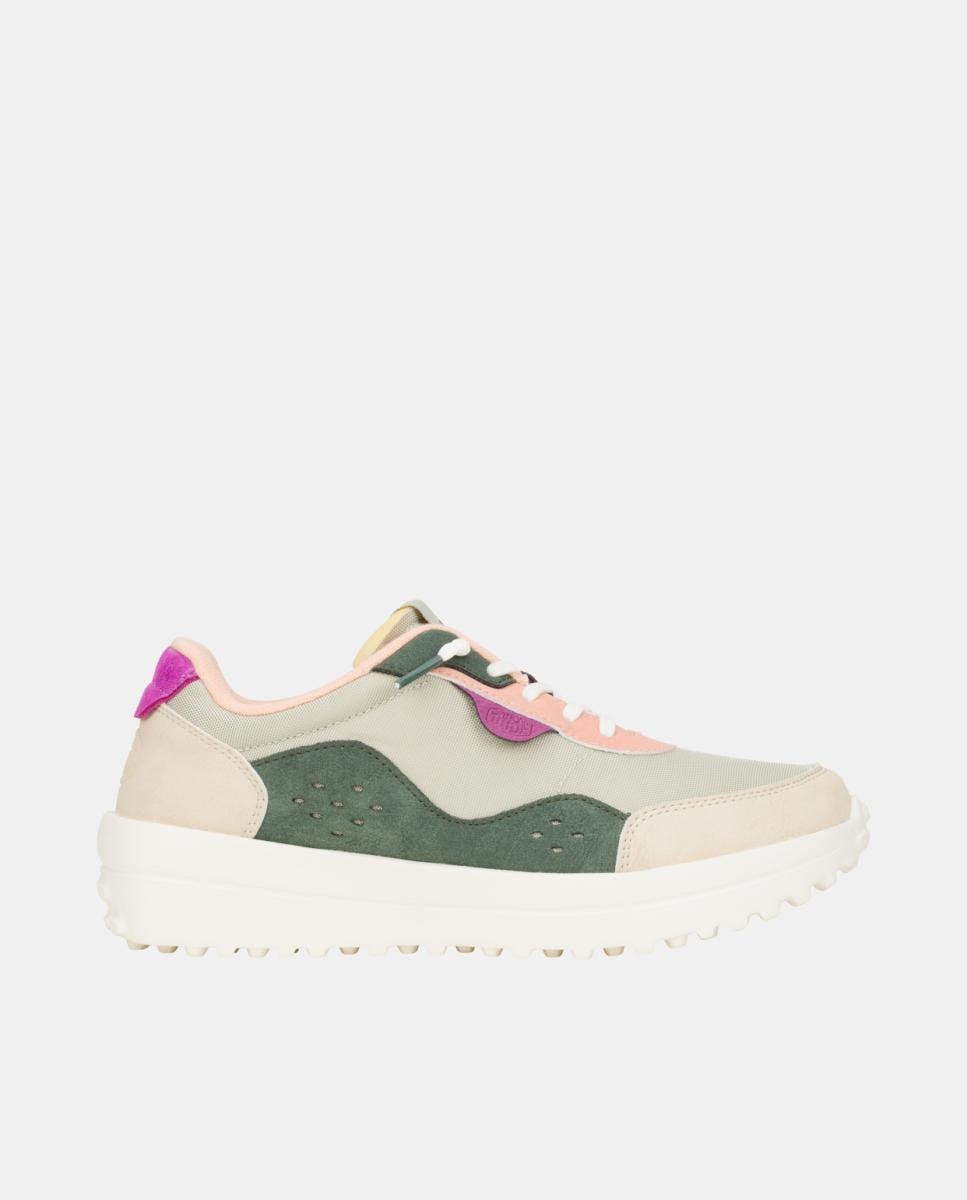 Imagen 0 de Zapatillas de mujer Hayden W con detalle de piel sintética y ante