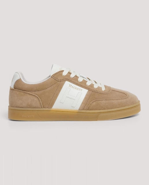 Imagen 0 de Zapatillas de ante con línea decorativa en el lateral