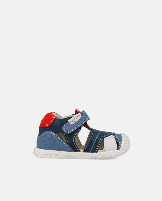 Imagen 0 de Sandalias de bebé niño en piel con puntera redonda y reforzada