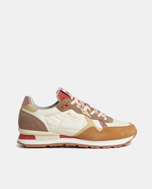 Imagen 0 de Zapatillas Brit Print Lux de mujer tipo running bajas con logotipo y estabilizador de la marca