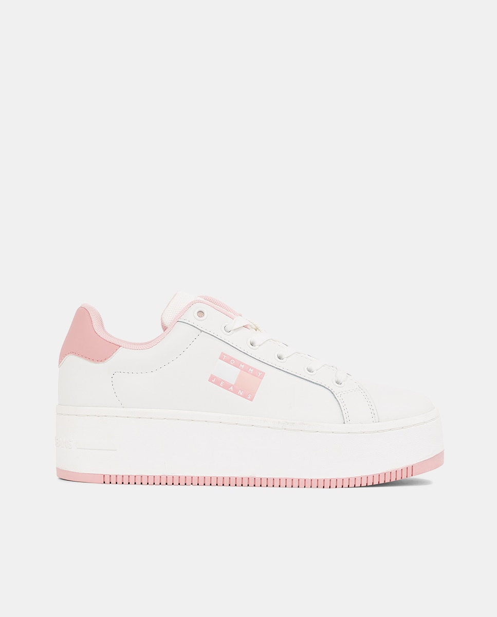 Imagen 0 de Zapatillas de piel con plataforma de Tommy Jeans