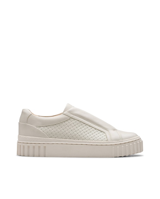Imagen 0 de Zapatillas de mujer Mayhill Bay  en cuero blanco