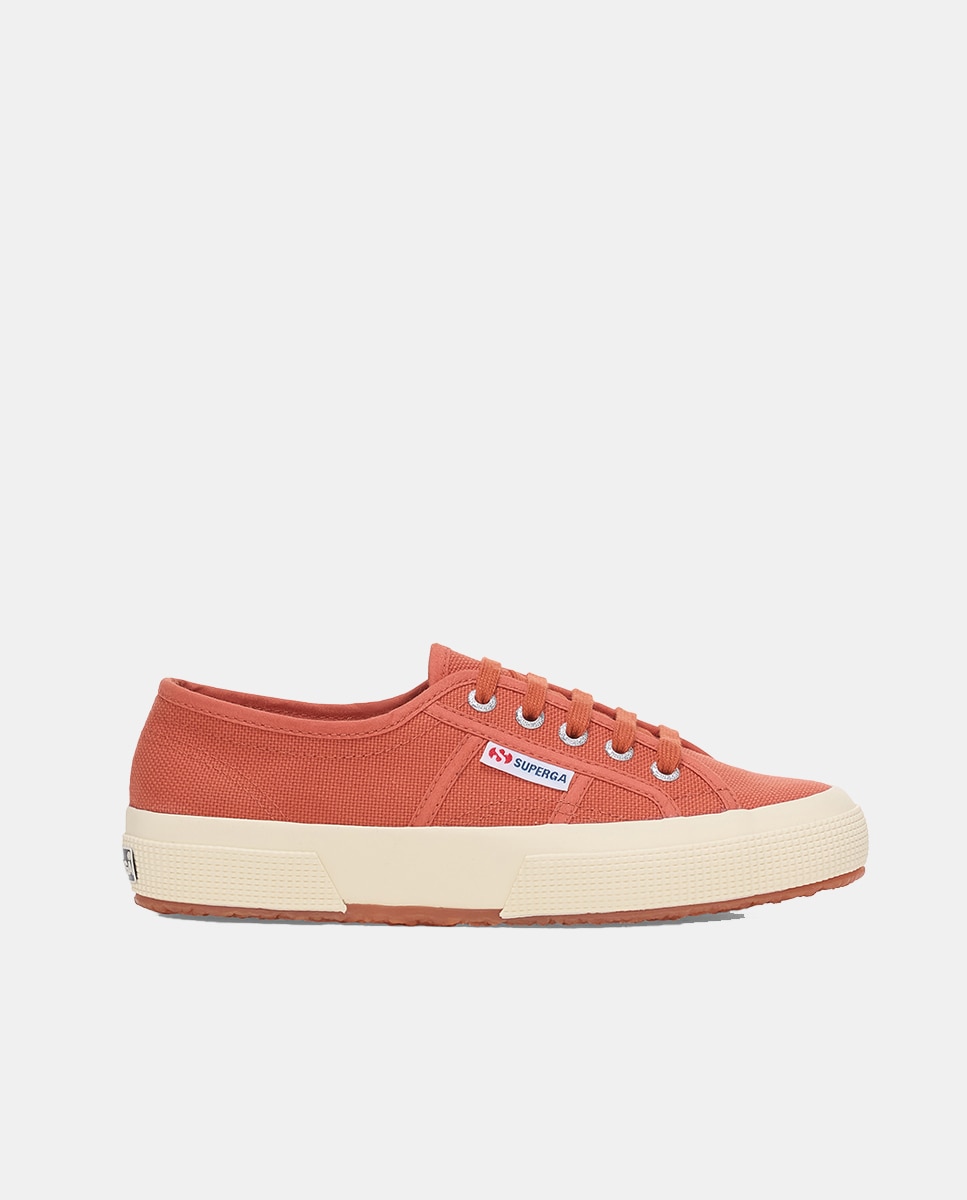 Imagen 0 de Zapatillas de lona de mujer Superga en gris con cierre de cordones