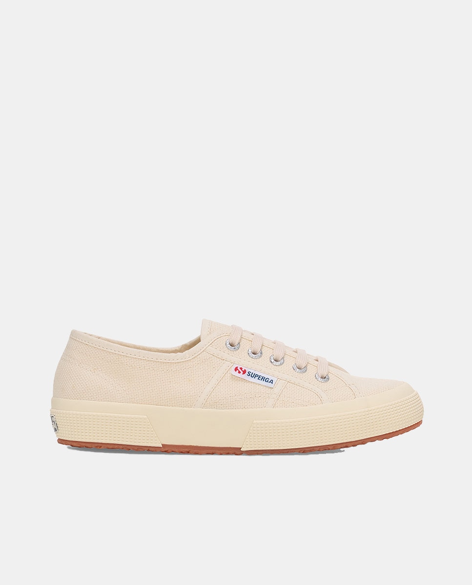 Imagen 0 de Zapatillas de lona de mujer Superga en gris con cierre de cordones