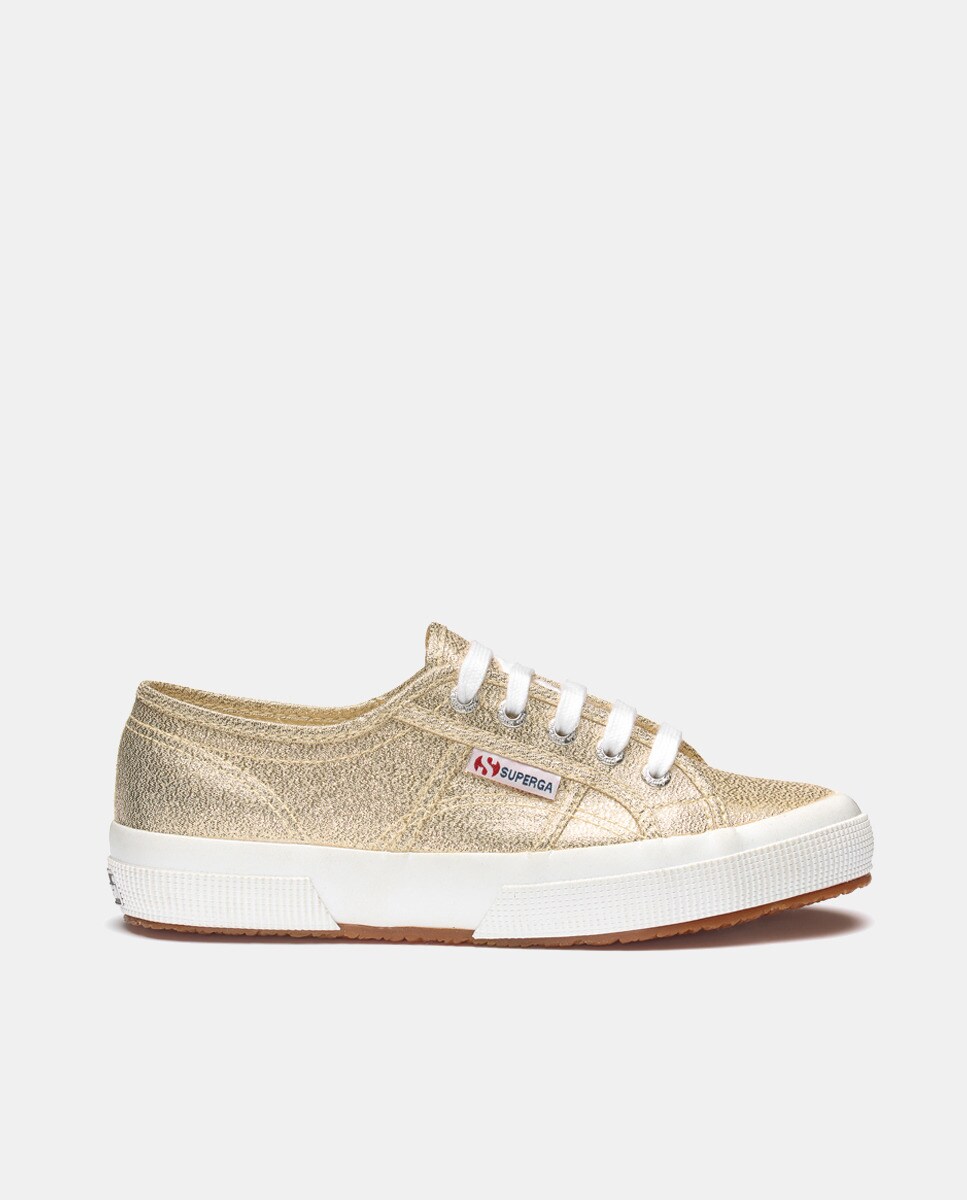 Imagen 0 de Zapatillas de mujer tipo casco bajas de lona con logotipo y suela de goma