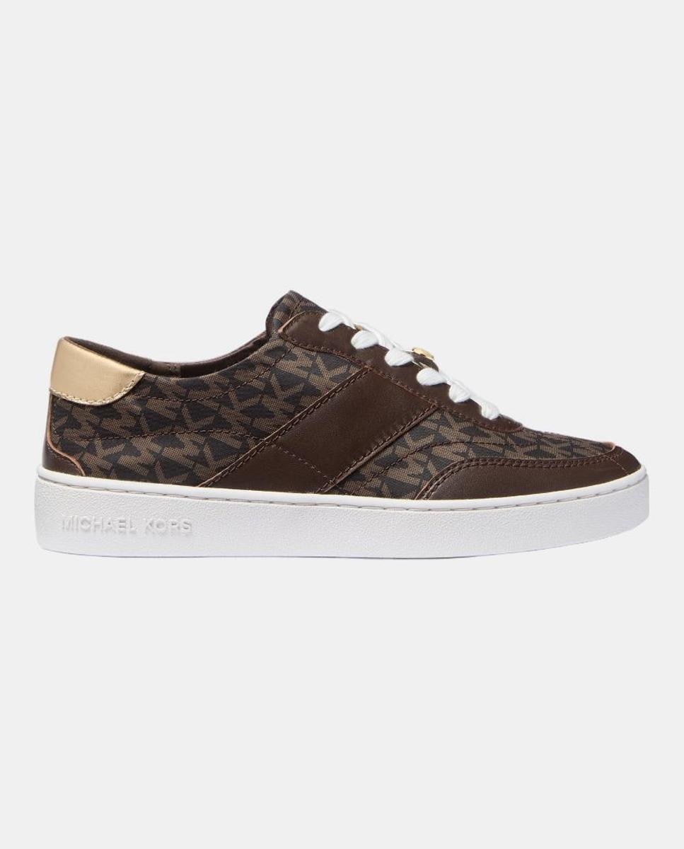 Imagen 0 de Sneakers Kaycee Lace up de mujer con estampado logo MK