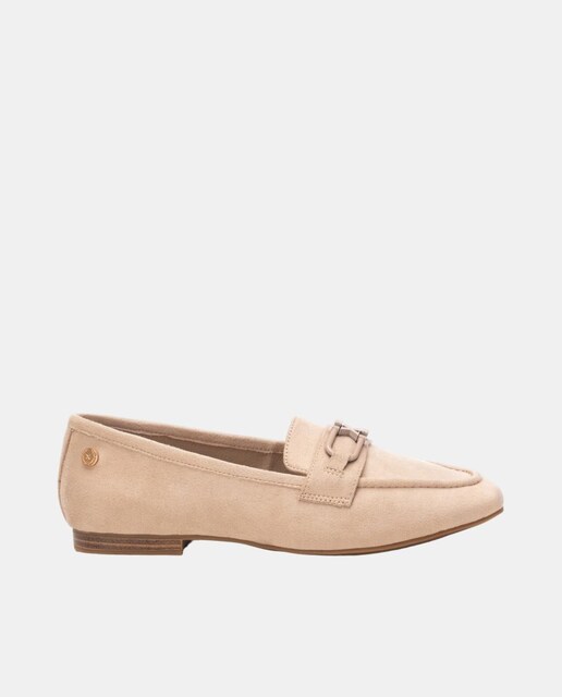 Imagen 0 de Mocasín de mujer, en material de antelina, con trabilla decorativa