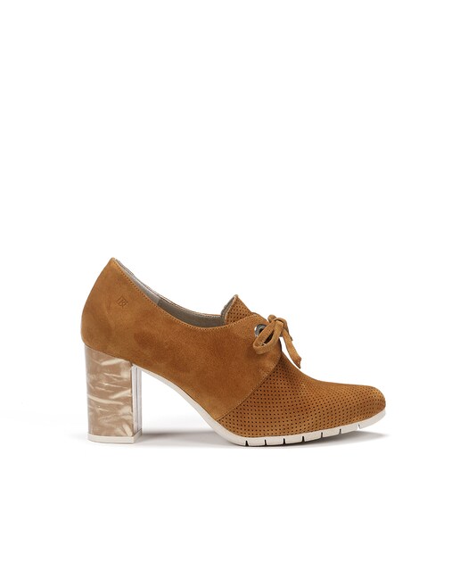 Imagen 0 de Blucher de mujer de piel con tacon