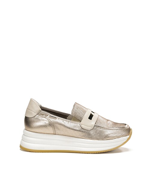 Imagen 0 de mocasin de mujer de piel con adorno