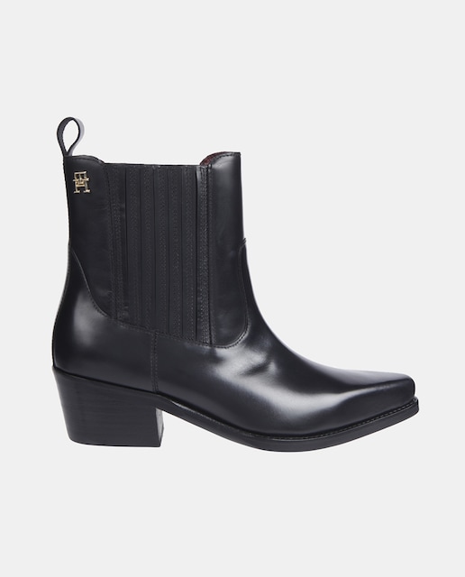 Imagen 0 de Botines de mujer estilo cowboy en piel