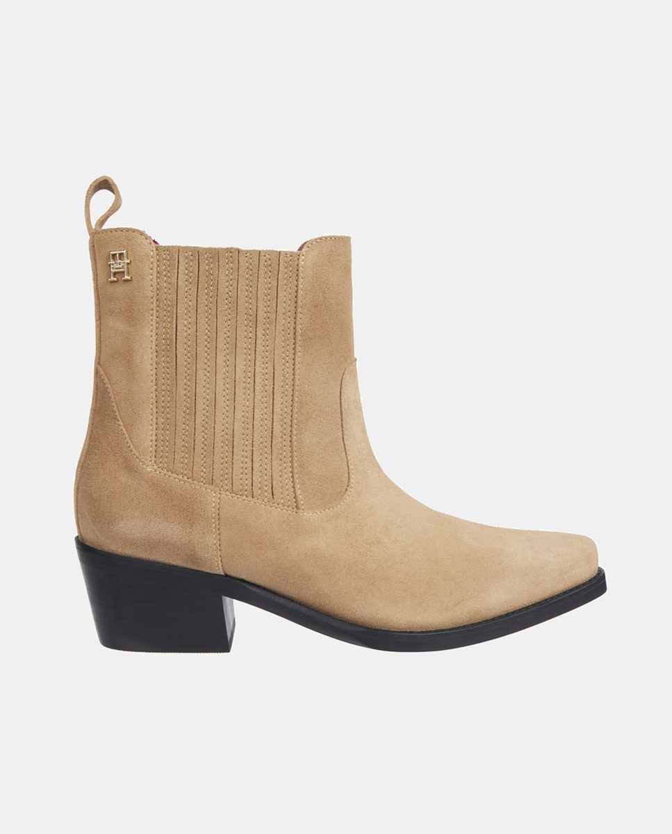 Imagen 0 de Botines de mujer estilo cowboy en piel
