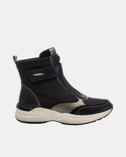 Imagen 0 de Botín deportivo de mujer de piel con velcro