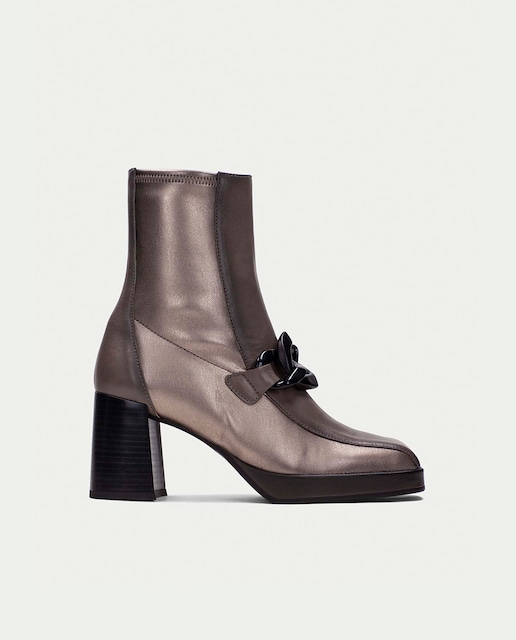 Imagen 0 de Botines de mujer Hispanitas con punta cuadrada, tacon bloque y plataforma