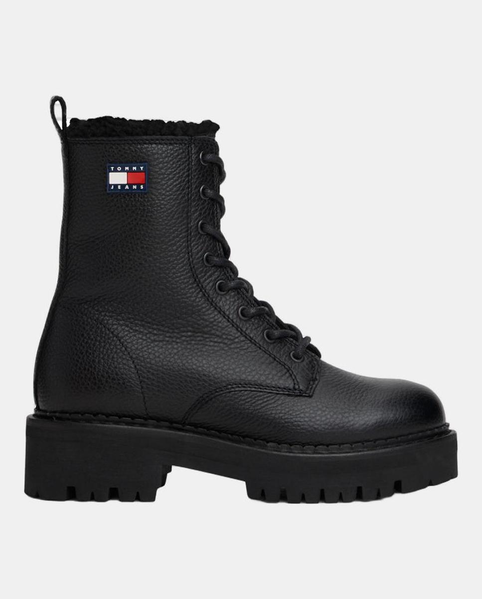Imagen 0 de Botas estilo militar de Tommy Jeans de piel