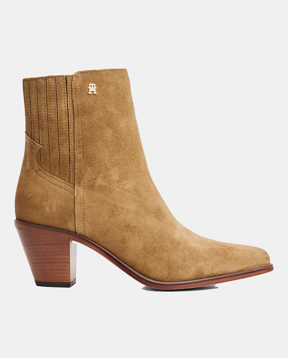 Imagen 0 de Botines de tacón de Tommy Hilfiger de piel