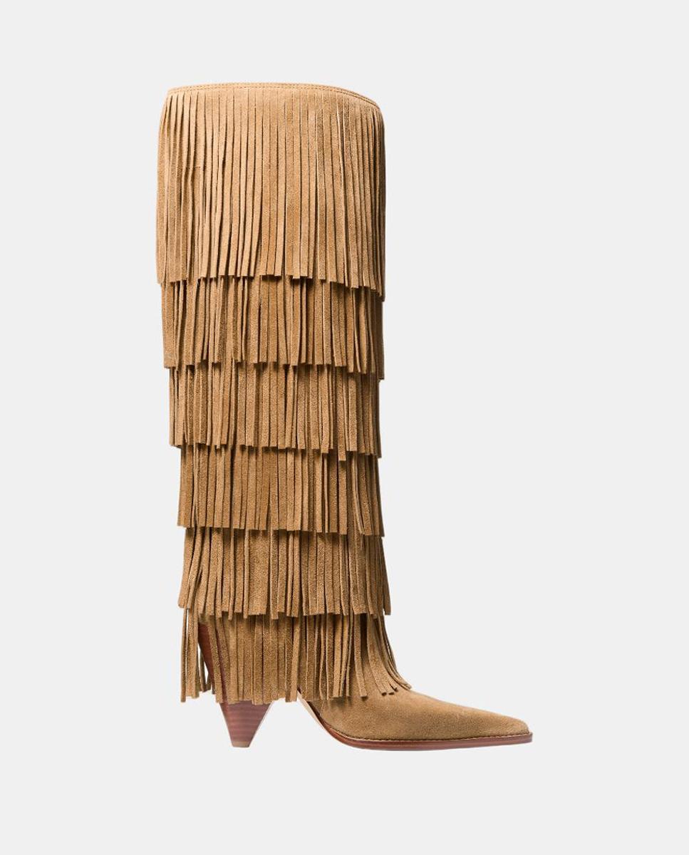 Imagen 0 de Bota alta Jayla de ante con flecos