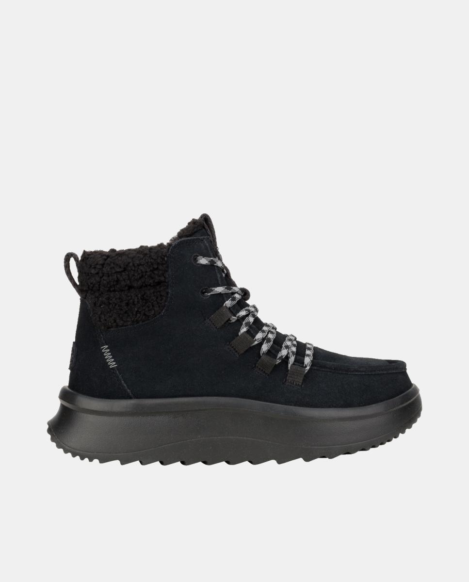 Imagen 0 de Botas de mujer Bradley Tumbled Clasicc con cordones elásticos y forro de lana de franela