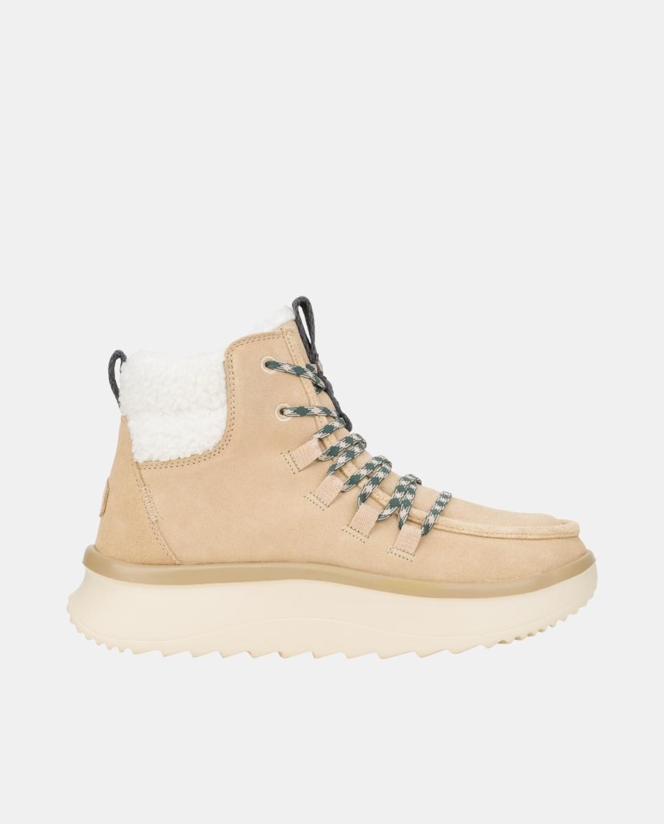 Imagen 0 de Botas de mujer Bradley Tumbled Clasicc con cordones elásticos y forro de lana de franela