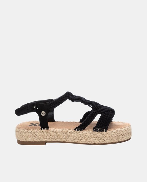 Imagen 0 de Sandalia señora macramé y plataforma en yute
