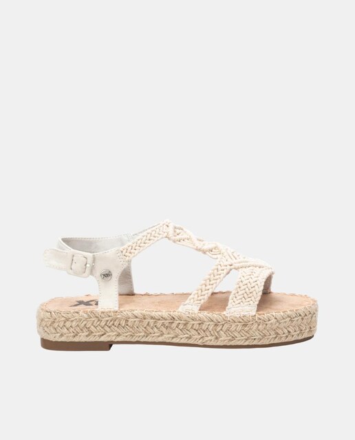 Imagen 0 de Sandalia señora macramé y plataforma en yute