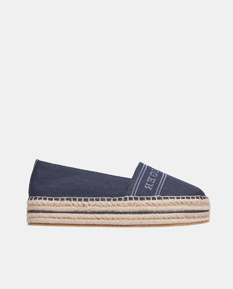 Imagen 0 de Alpargatas de plataforma Tommy Hilfiger en tejido denim