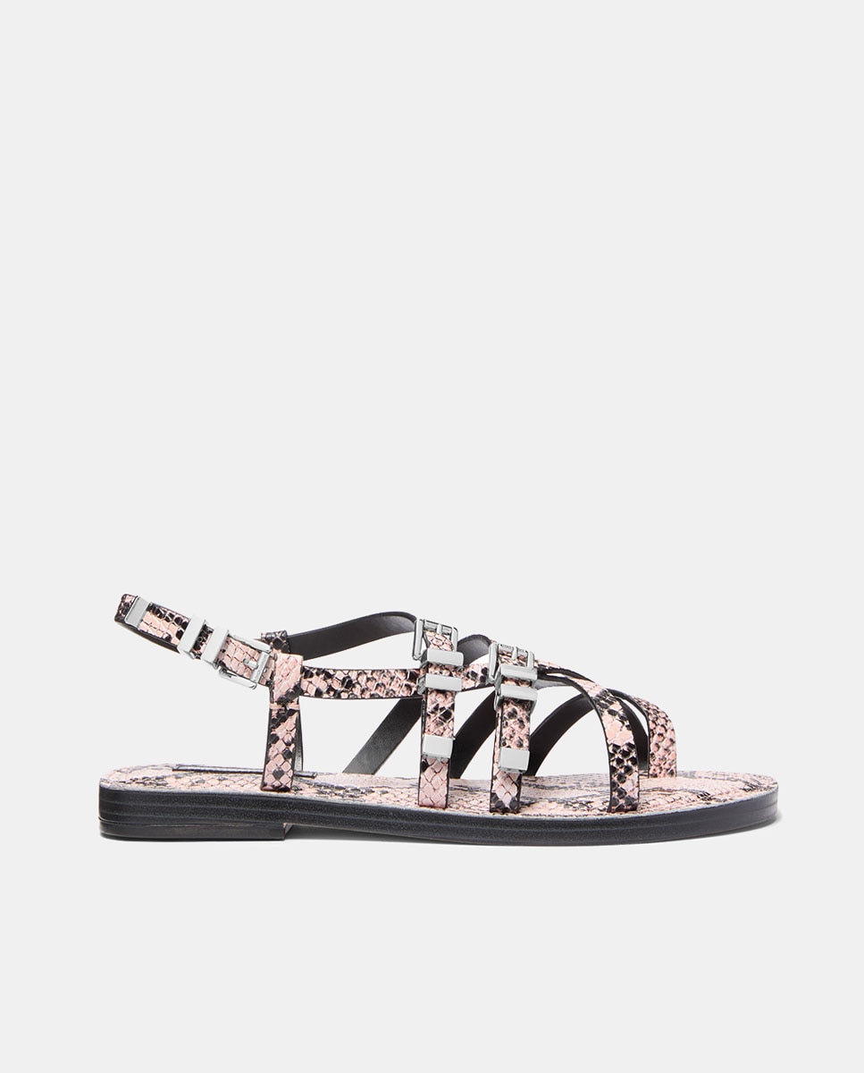 Imagen 0 de Sandalias planas Darrington de mujer estampado serpiente