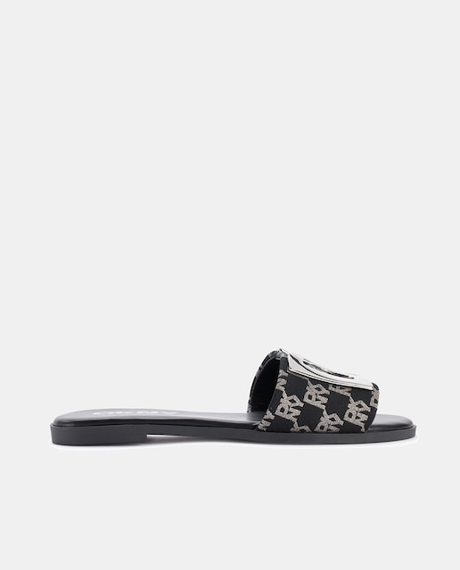 Imagen 0 de Sandalias WALTS de mujer tipo pala en tejido denim monogram