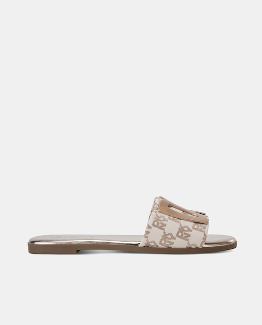 Imagen 0 de Sandalias WALTS de mujer tipo pala en tejido denim monogram