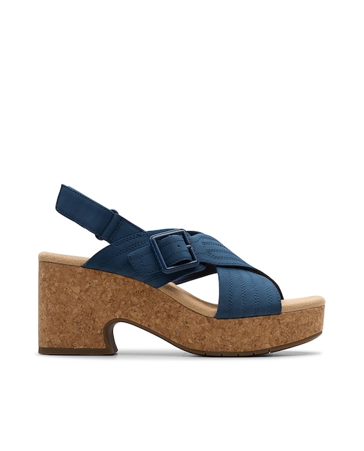Imagen 0 de Sandalias de mujer Nerisa West  en nubuck azul marino