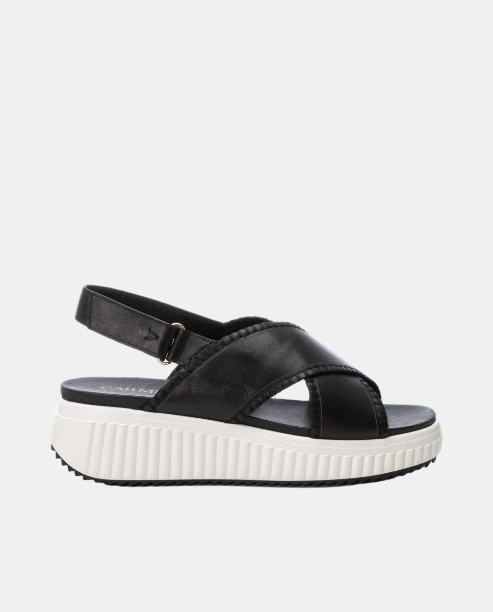 Imagen 0 de Sandalia de mujer, casual plano con velcro