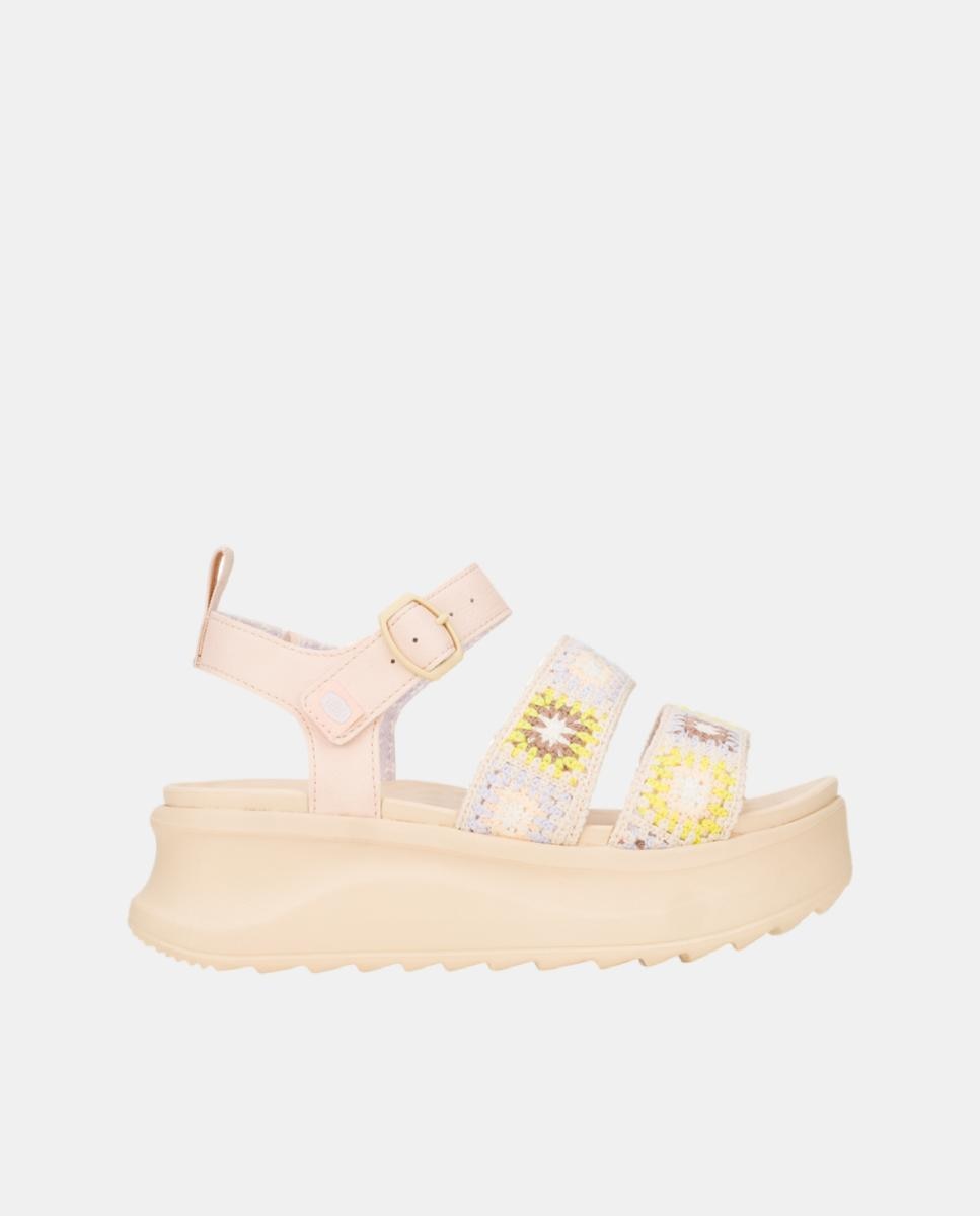 Imagen 0 de Sandalia para mujer de plataforma con hebilla ajustable, cómoda y ligera.