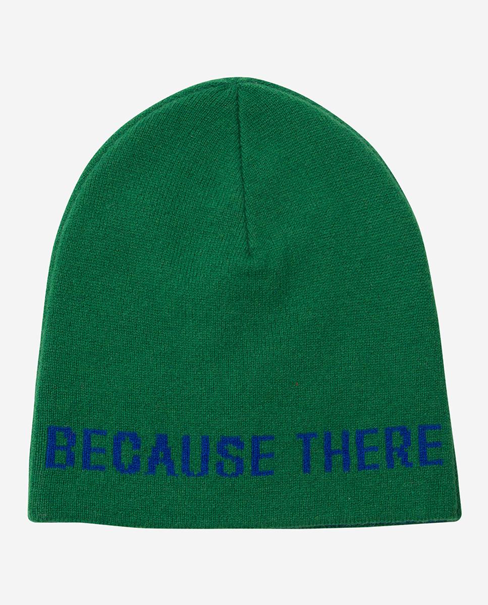 Imagen 0 de Gorro unisex cálido y con frase en color contraste
