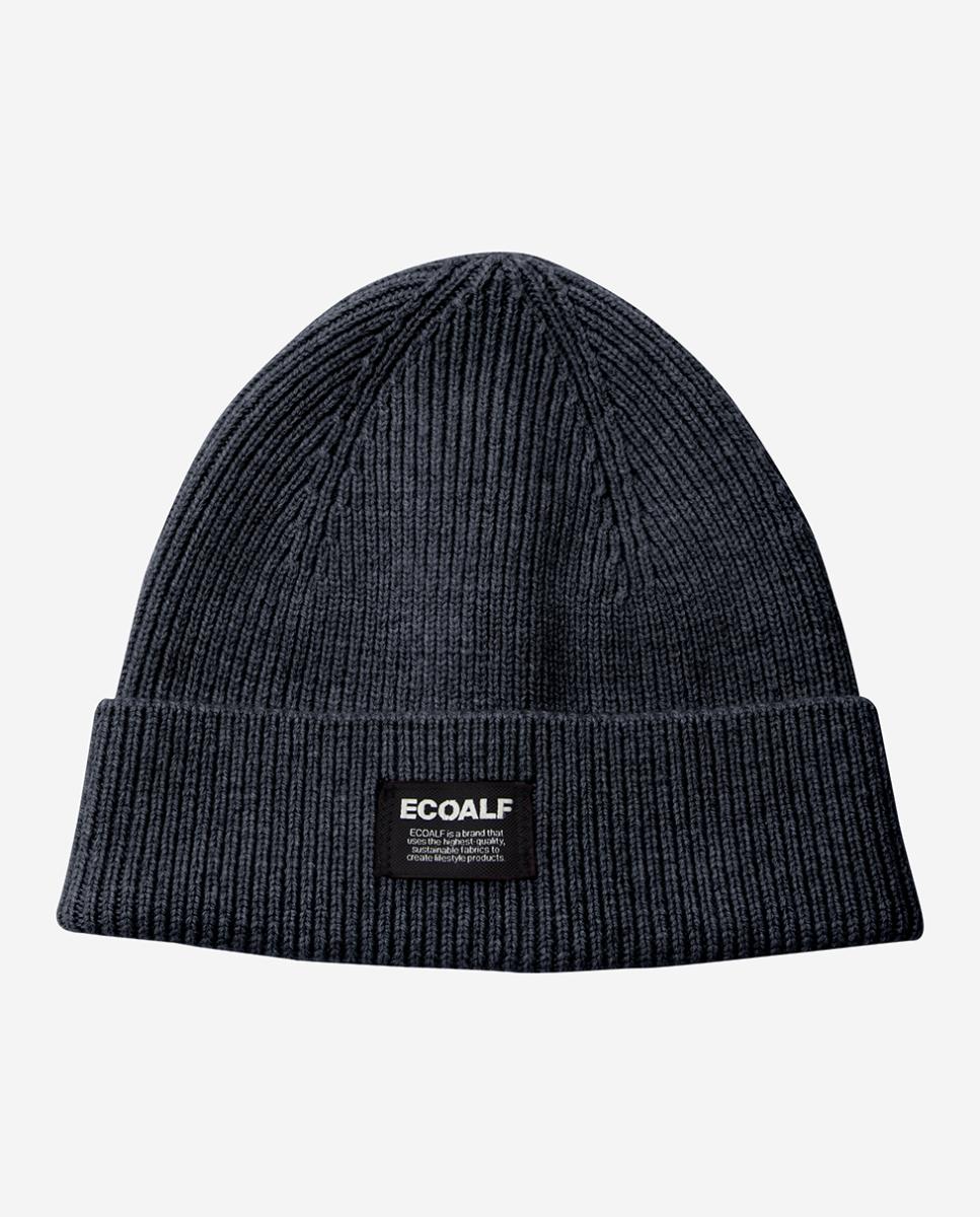 Imagen 0 de Gorro unisex, tejido de punto acanalado y vuelta amplia con etiqueta frontal