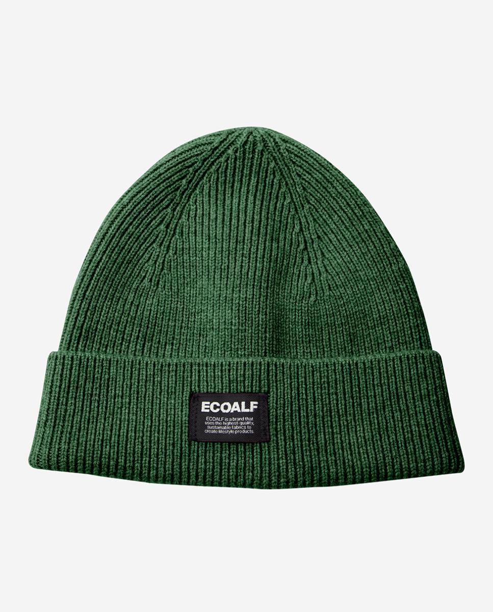 Imagen 0 de Gorro unisex, tejido de punto acanalado y vuelta amplia con etiqueta frontal